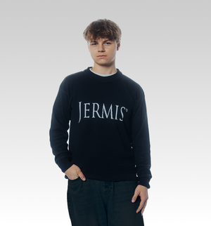 Feinstrickpullover mit Jermis-Schriftzug